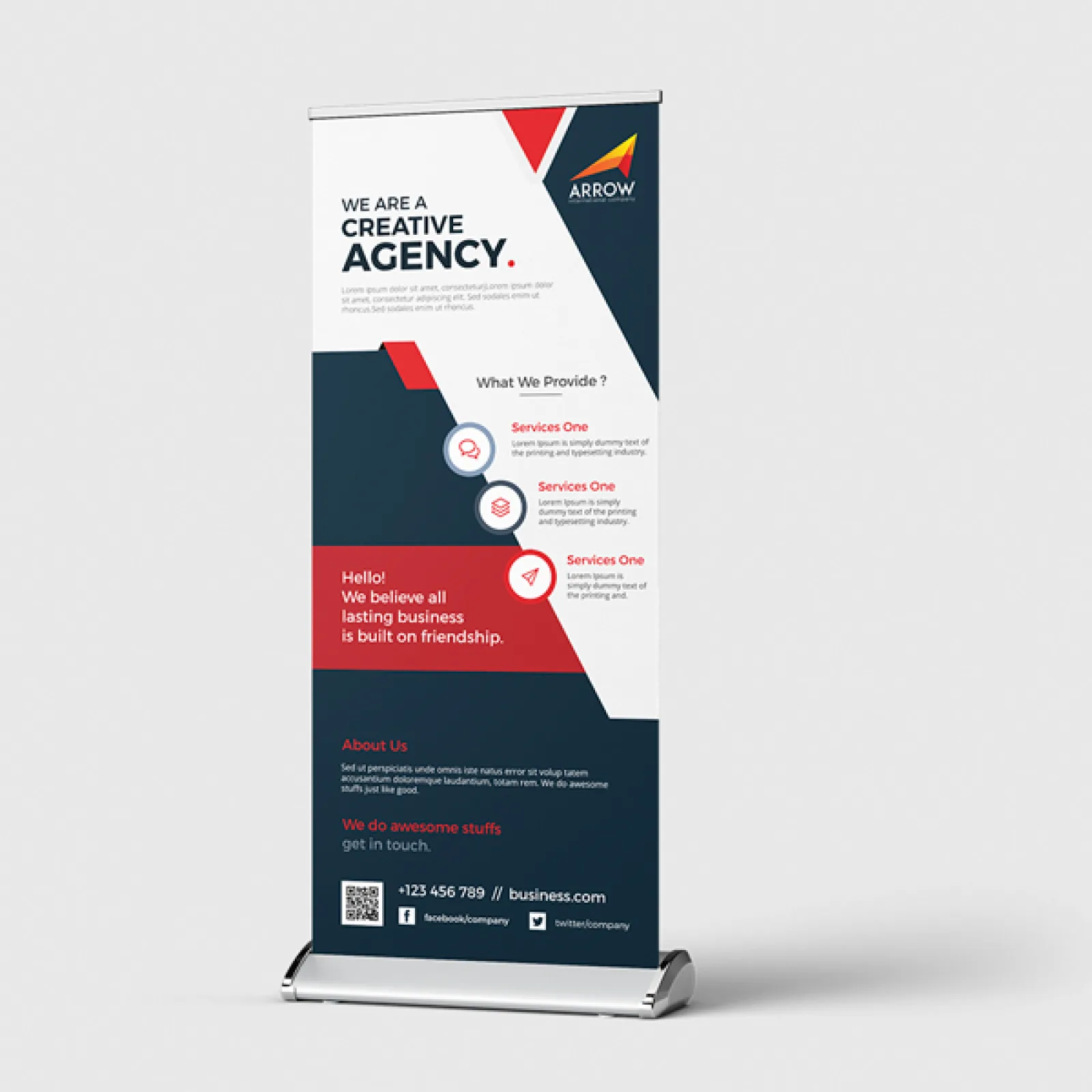 Deluxe Single-Sided Retractable Banner Stands