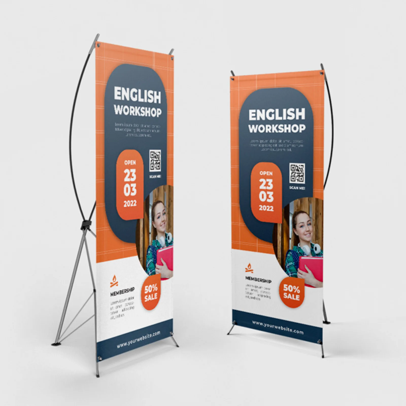 X-Style Indoor Collapsible Banner Stands